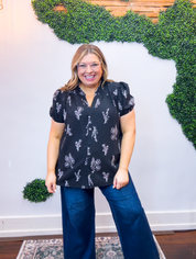 Midnight Meadow Blouse