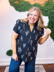 Midnight Meadow Blouse