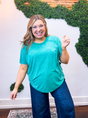 No Plans Necessary Top in Kelly Green