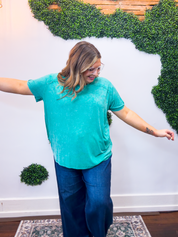 No Plans Necessary Top in Kelly Green