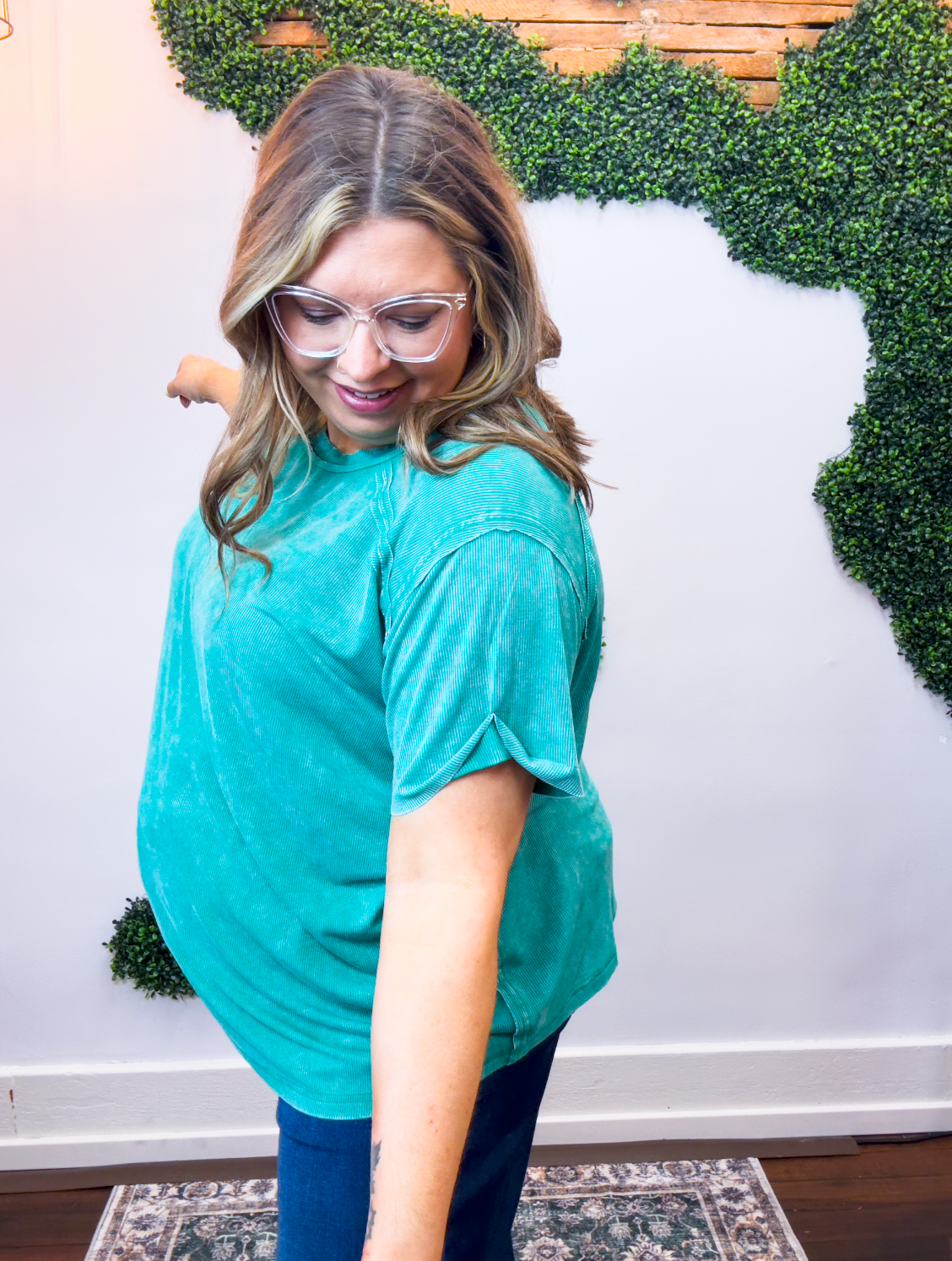 No Plans Necessary Top in Kelly Green