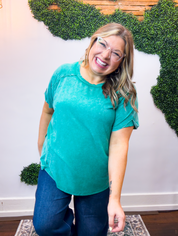 No Plans Necessary Top in Kelly Green