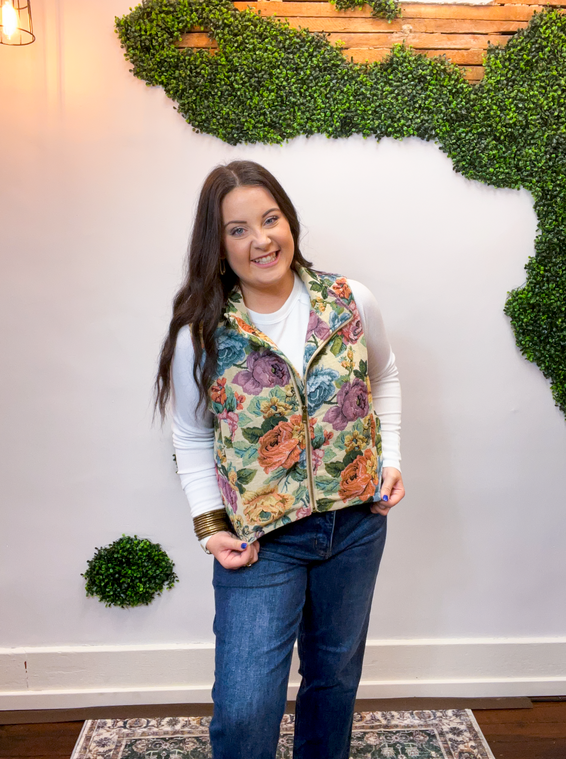 Botanical Tapestry Vest
