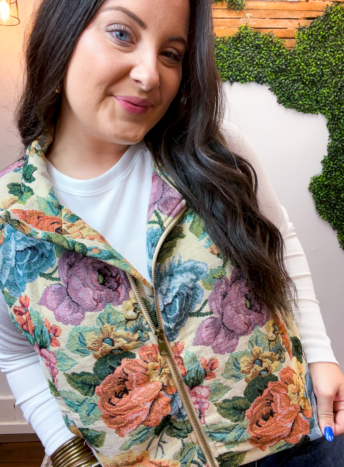 Botanical Tapestry Vest
