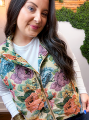Botanical Tapestry Vest