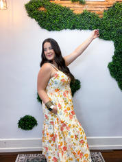 Golden Hour Garden Midi Dress