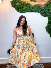 Golden Hour Garden Midi Dress