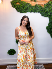 Golden Hour Garden Midi Dress