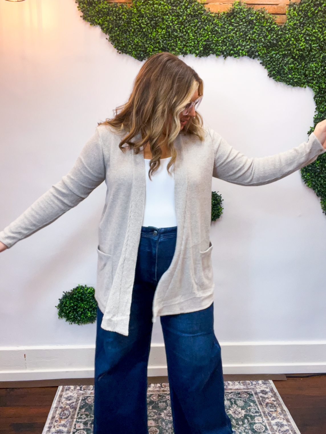 Cider Season Cardigan in Heather Mocha