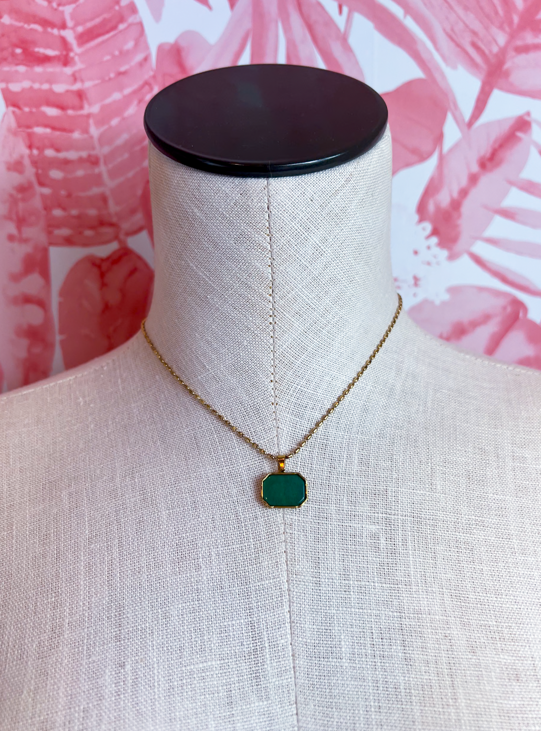 Set In Stone Necklace in Jade *Final Sale*