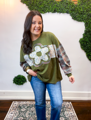 Wildflower Plaid Top