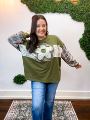 Wildflower Plaid Top