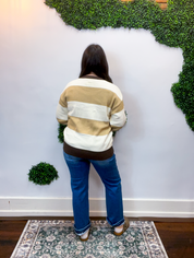 Toffee & Cream Stripe Sweater