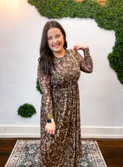 Mesh Meadow Midi Dress