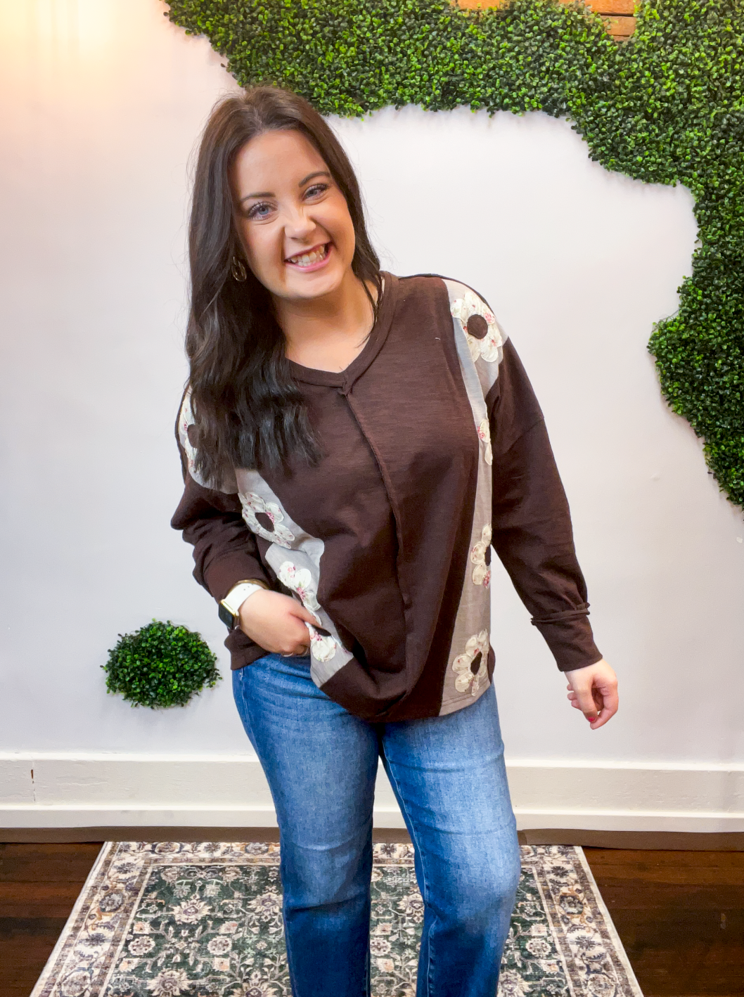 Wrapped in Blooms Top