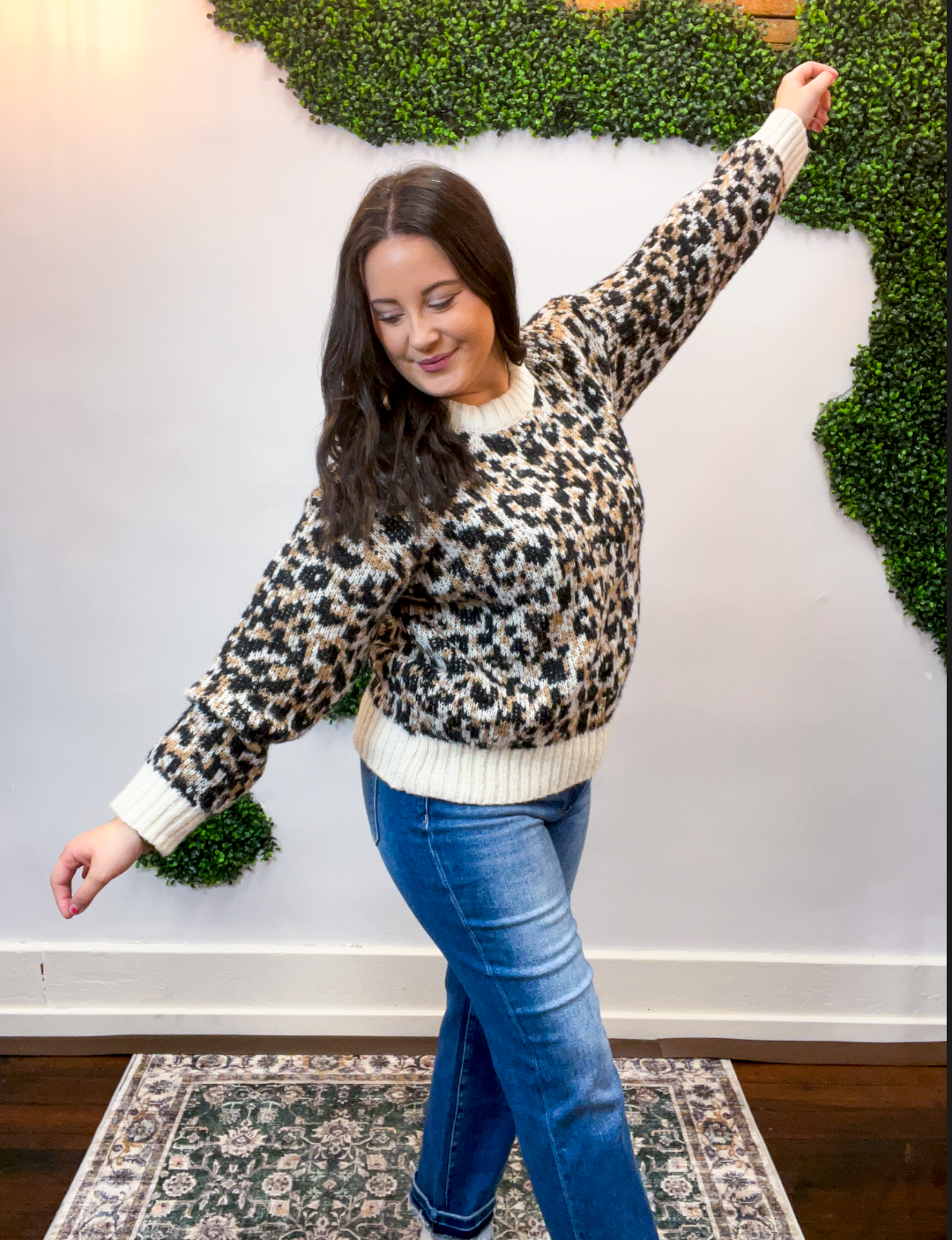 Take the Lead Leopard Sweater