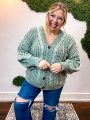 Moss Grove Cable Cardigan