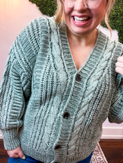 Moss Grove Cable Cardigan
