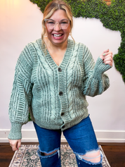 Moss Grove Cable Cardigan