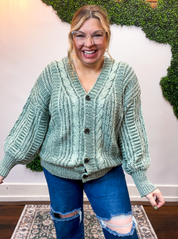 Moss Grove Cable Cardigan