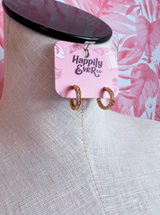 Pearl Trim Hoops *Final Sale*