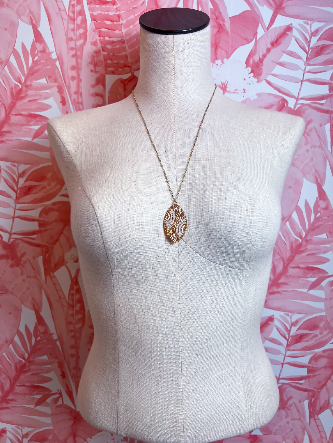 Hammered Swirl Necklace *Final Sale*