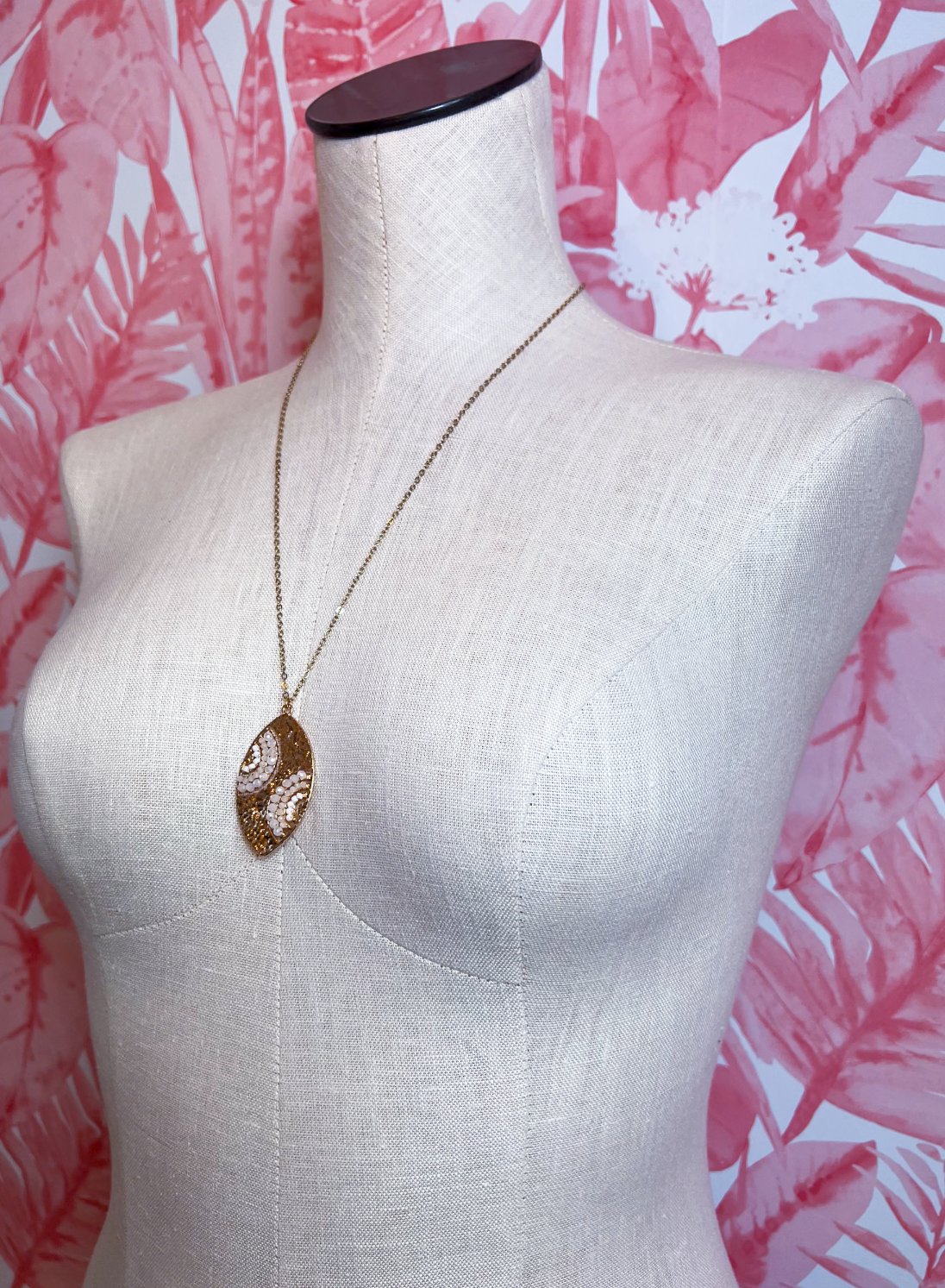 Hammered Swirl Necklace *Final Sale*