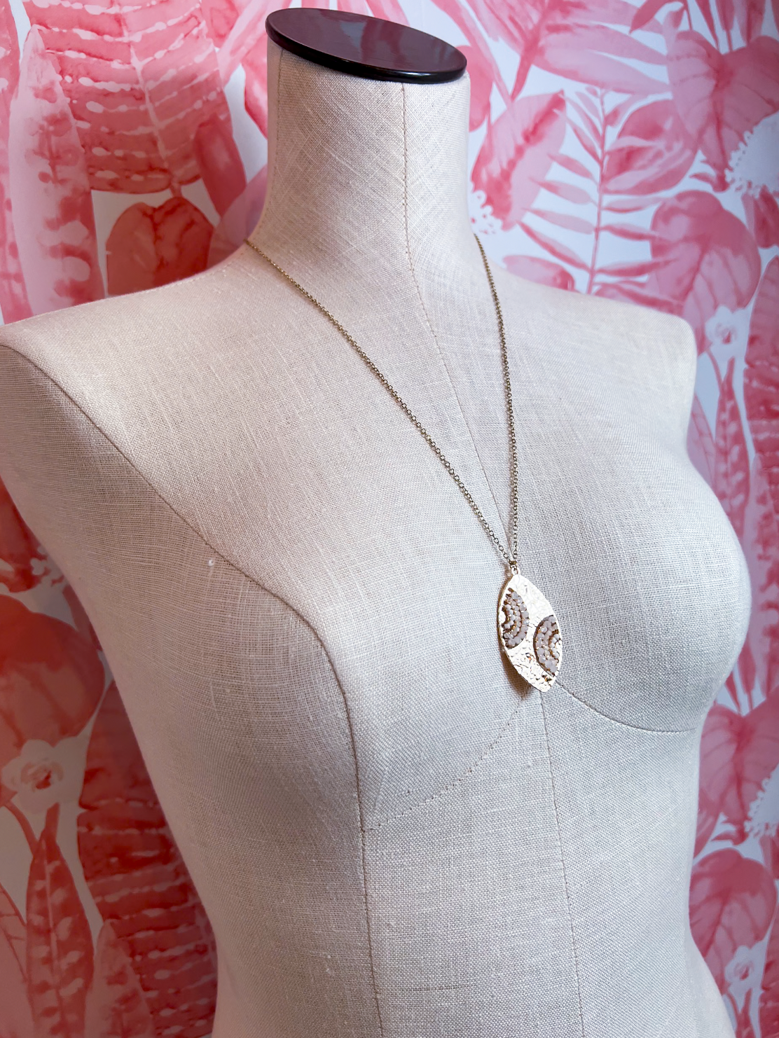 Hammered Swirl Necklace *Final Sale*