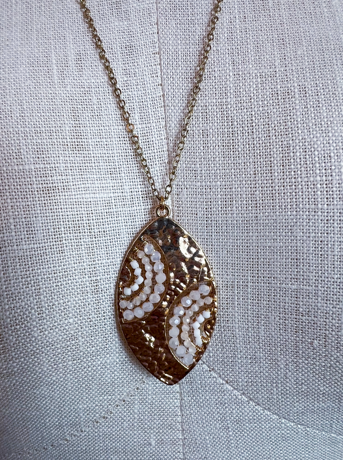 Hammered Swirl Necklace *Final Sale*