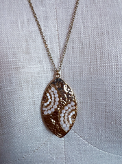 Hammered Swirl Necklace *Final Sale*