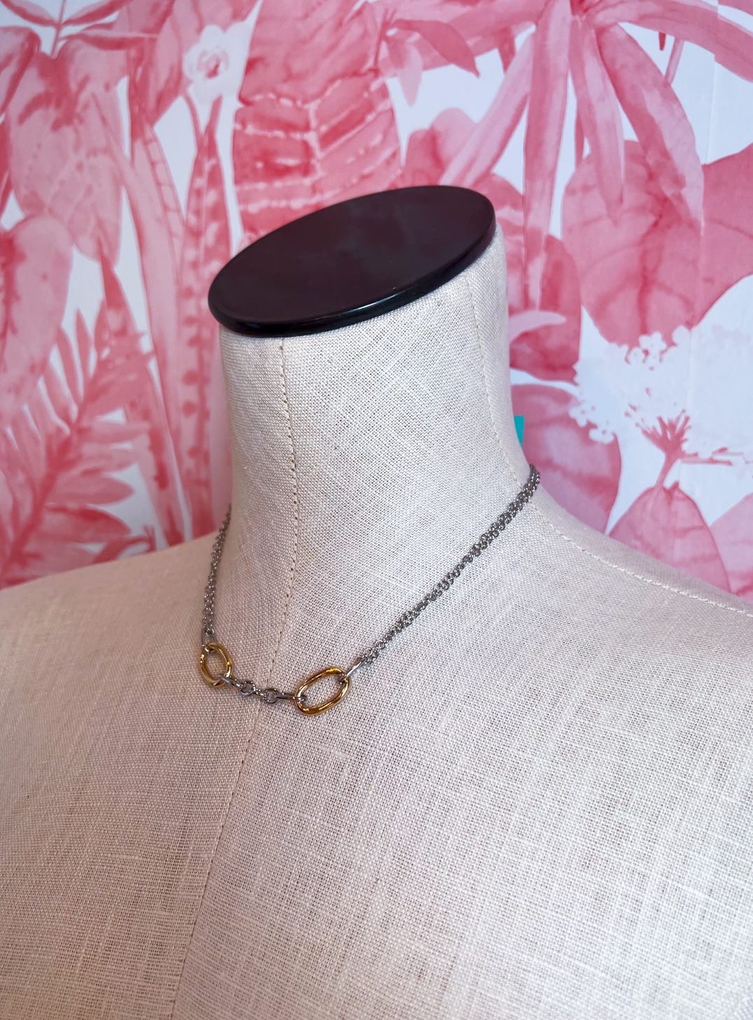 Two-Tone Link Necklace *Final Sale*