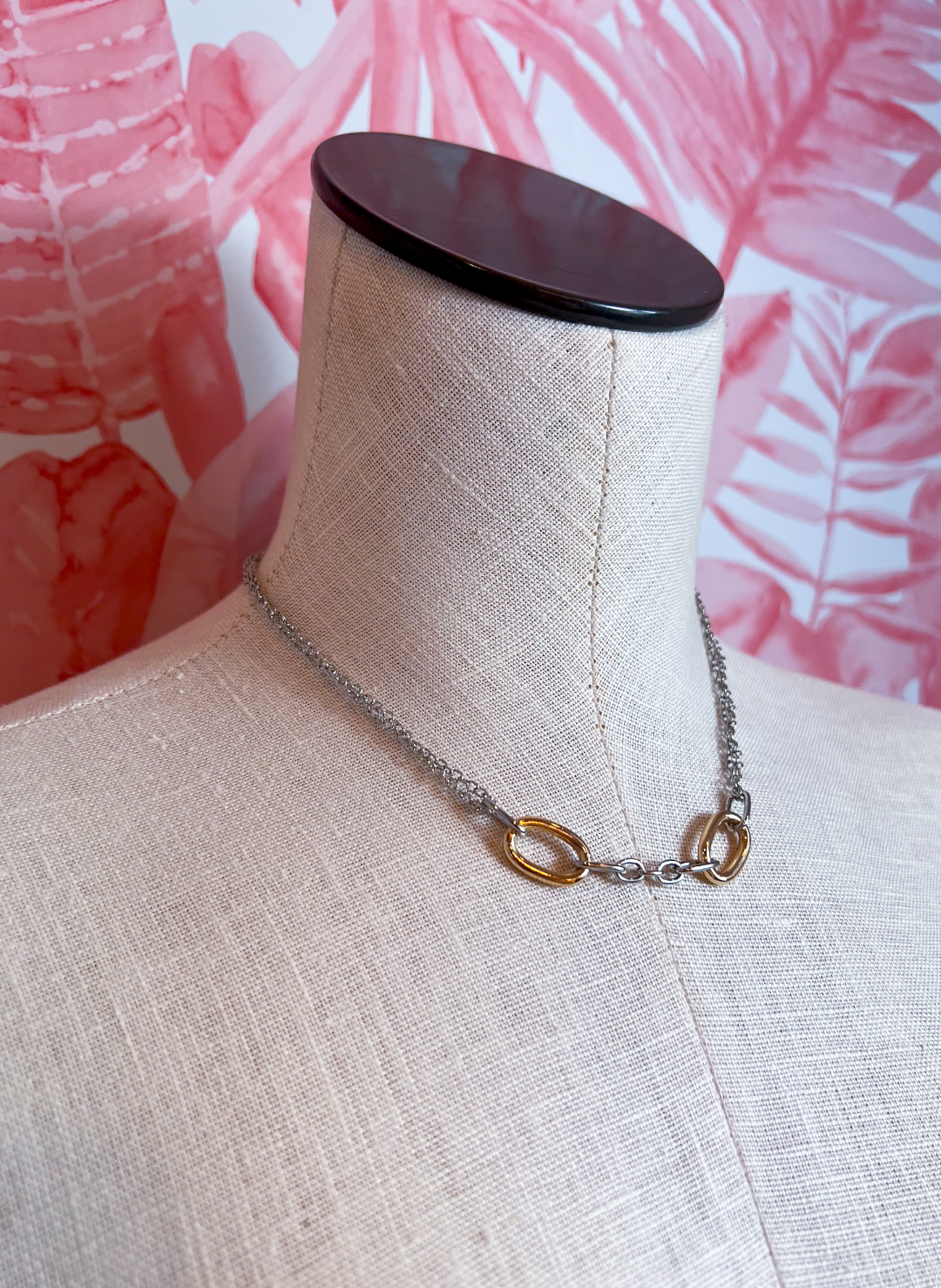 Two-Tone Link Necklace *Final Sale*