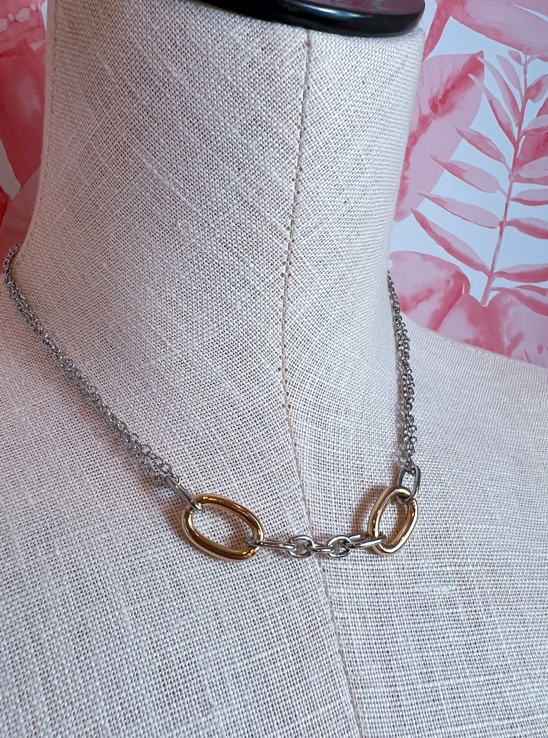 Two-Tone Link Necklace *Final Sale*