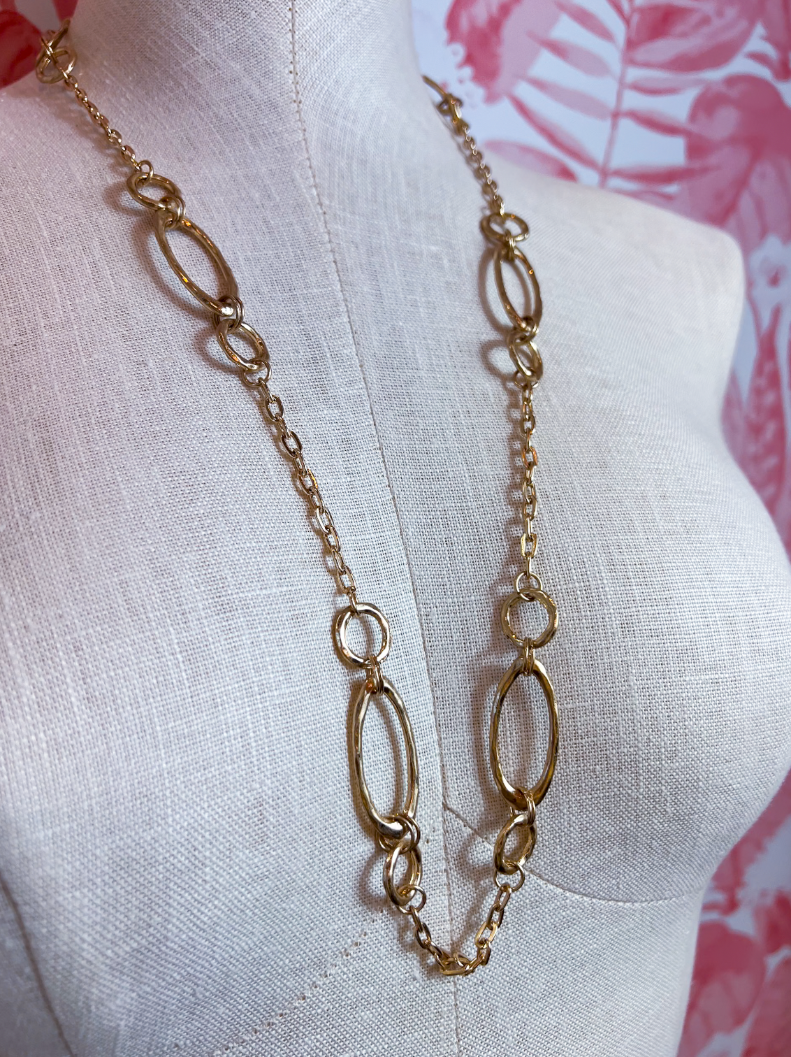 Long Link Necklace in Gold  *Final Sale*