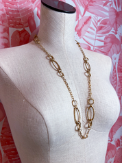 Long Link Necklace in Gold  *Final Sale*