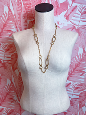 Long Link Necklace in Gold  *Final Sale*