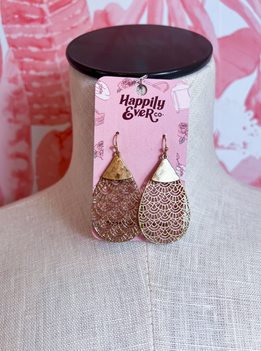 Golden Lace Earrings *Final Sale*