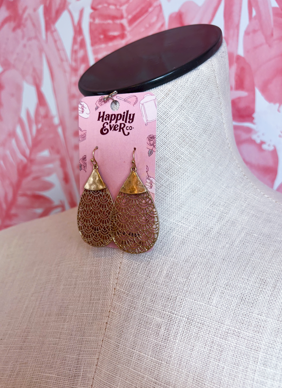 Golden Lace Earrings *Final Sale*