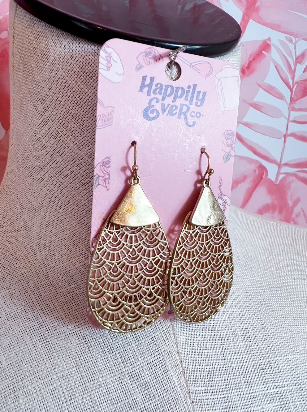 Golden Lace Earrings *Final Sale*