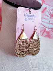 Golden Lace Earrings *Final Sale*