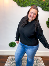 Center of Attention Sweater in Black