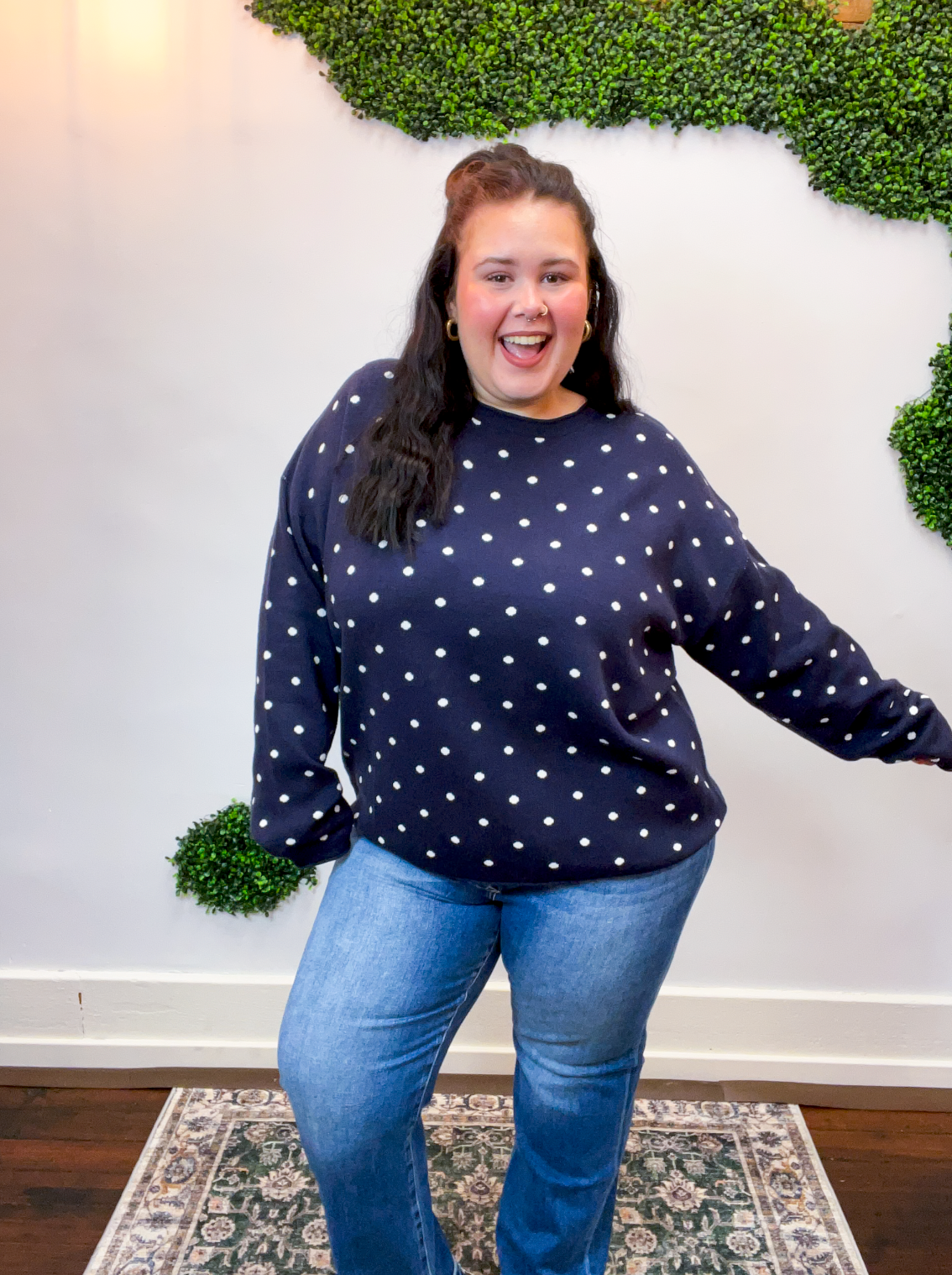 Midnight Dot Sweater