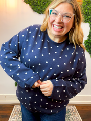 Midnight Dot Sweater
