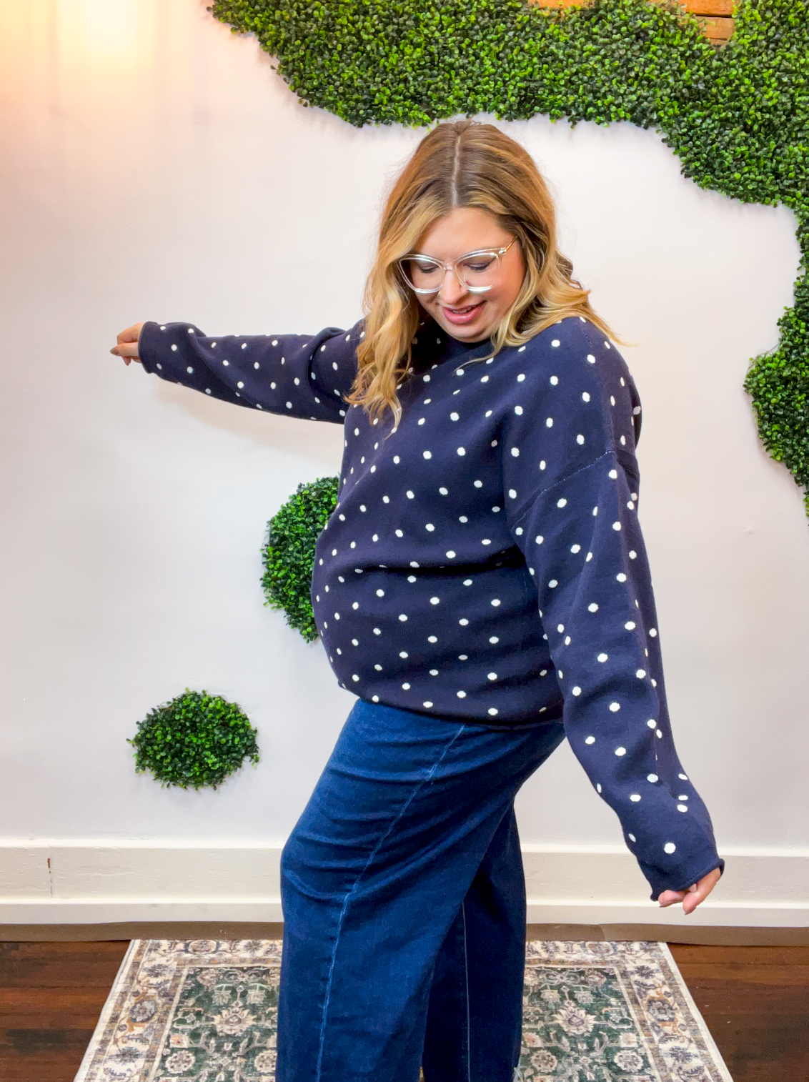 Midnight Dot Sweater