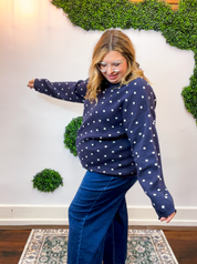 Midnight Dot Sweater