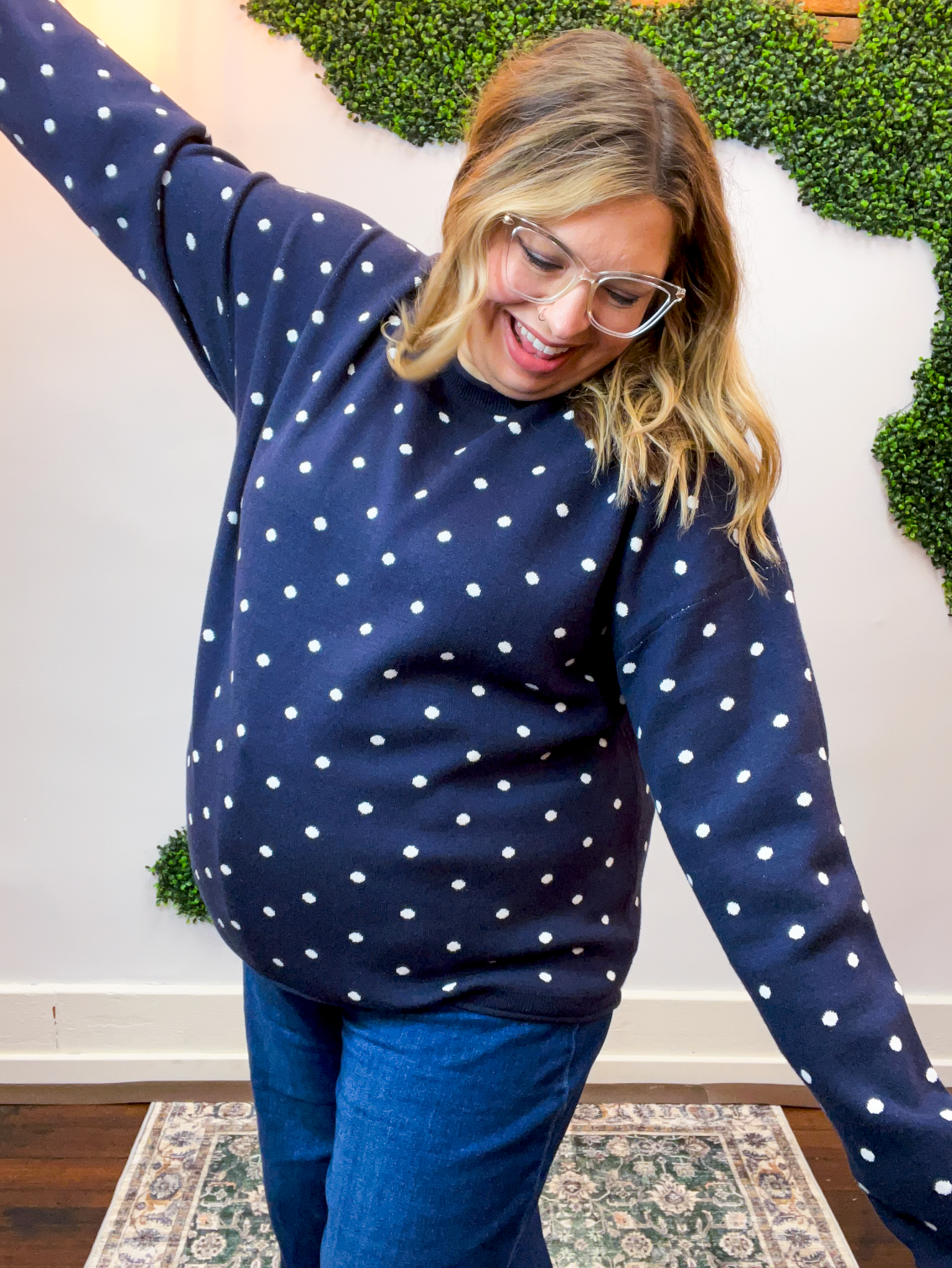 Midnight Dot Sweater