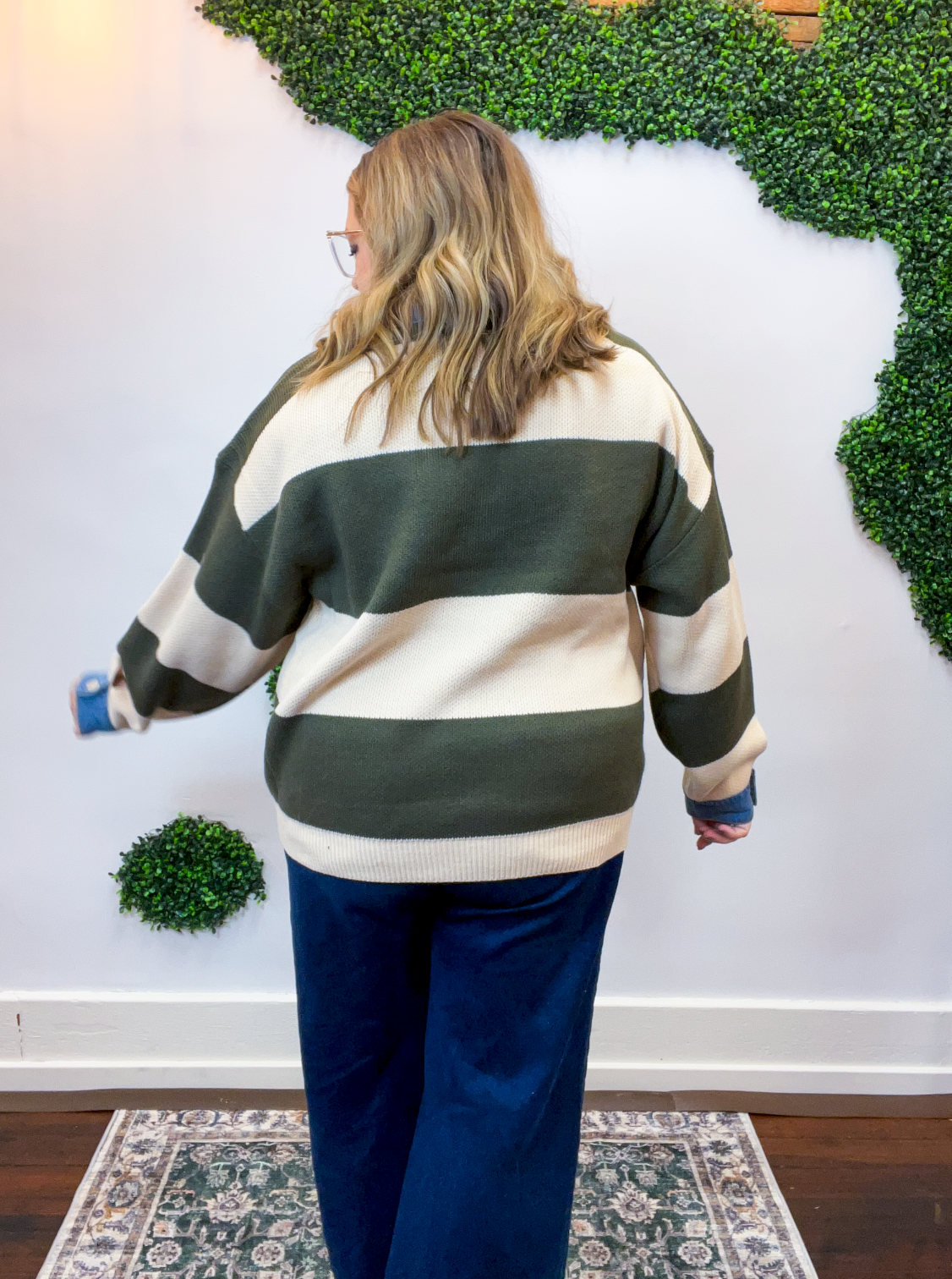 Letterman Stripe Sweater