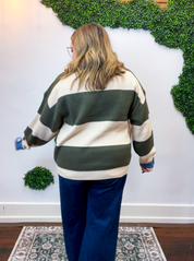 Letterman Stripe Sweater