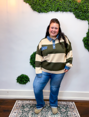 Letterman Stripe Sweater