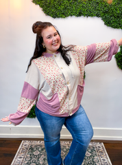Blooming Fields Button Down Hoodie